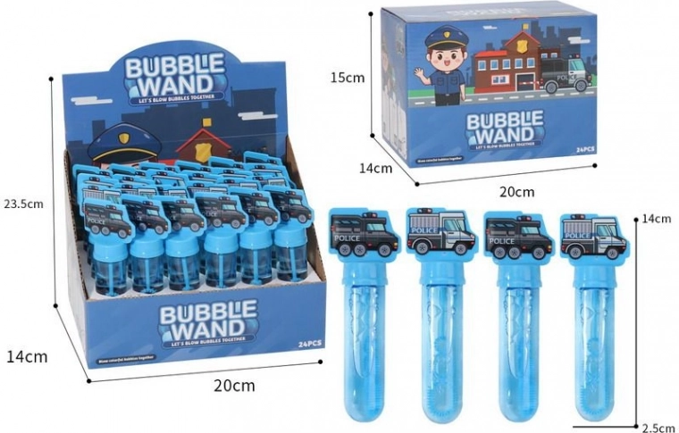 Suflator de baloane în formă de mașină de poliție 14 cm