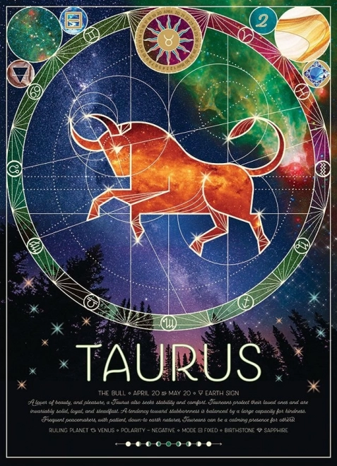 Puzzle COBBLE HILL semnul zodiacului Taur 500 piese