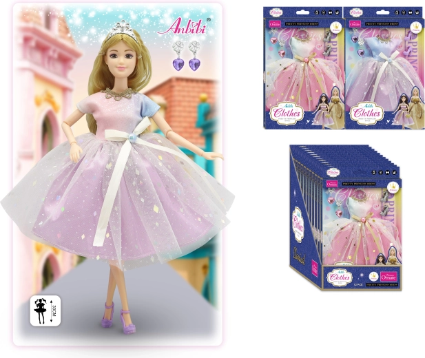 Rochii clasice de prințesă pentru păpuși de 30 cm – mai multe modele