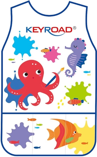 Șorț de artă pentru copii, fără mâneci, impermeabil KEYROAD