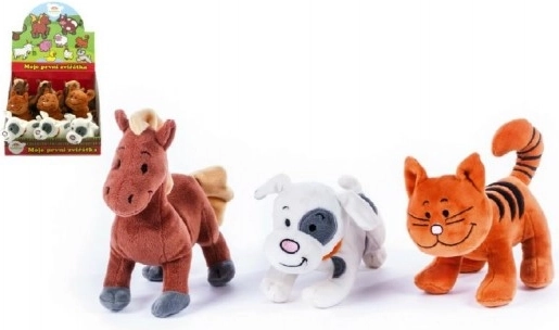 Animăluț de pluș cu sunet 18–22 cm – primele mele animăluțe