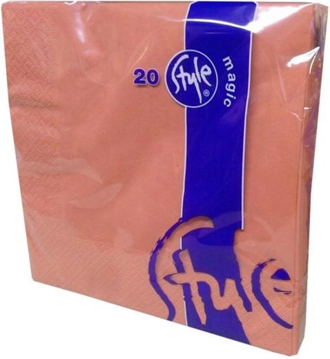 Șervețele de hârtie teracotă 33 × 33 cm, 2 straturi, 20 buc