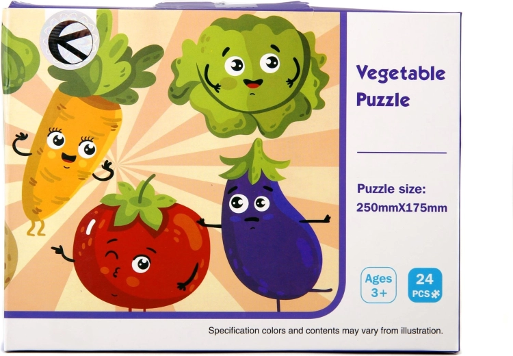 Puzzle pentru copii cu legume 24 de piese - 1 bucată