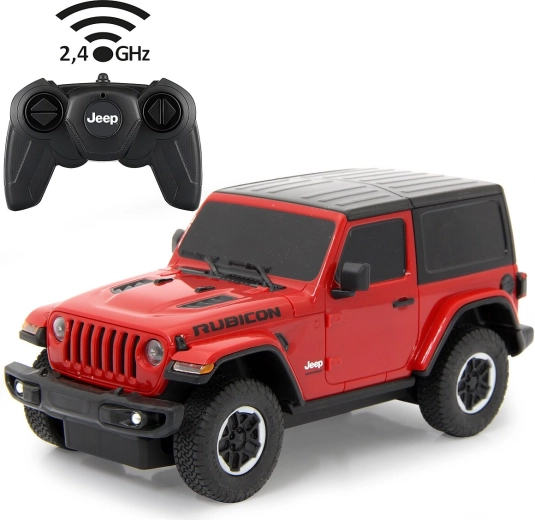 Jamara Jeep Wrangler JL mașină RC 1:24 roșie 2,4 GHz