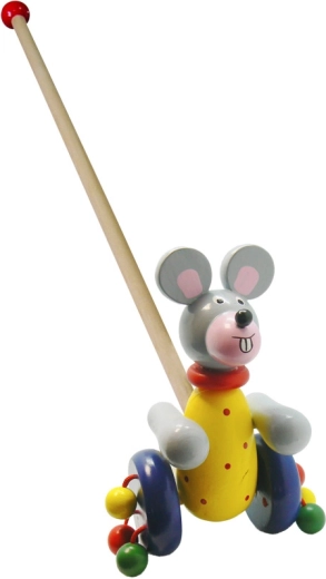 Șoarece pe băț din lemn