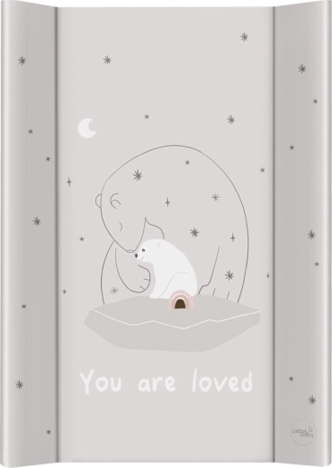 Ceba Baby saltea de înfășat cu placă rigidă Basic Polar Bears 50 × 70 cm