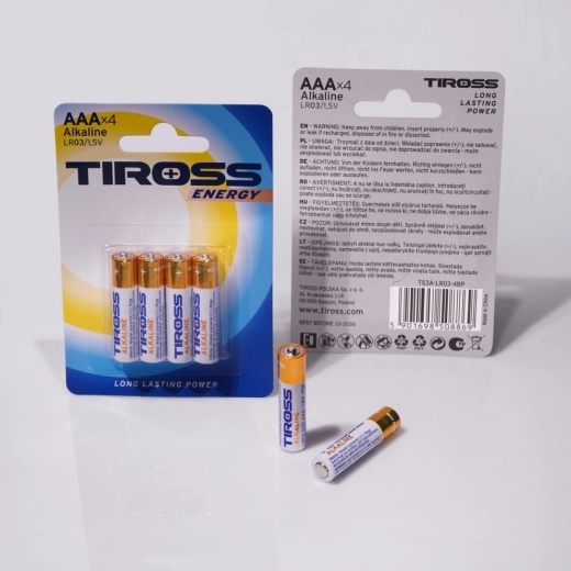 Baterii alcaline AAA LR03 1,5 V – pachet 4 buc