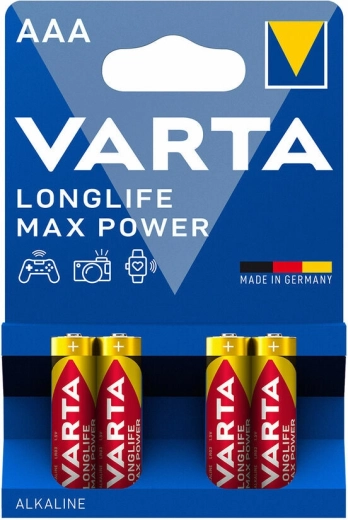 Varta Longlife Max Power AAA baterii microtip, 4 buc