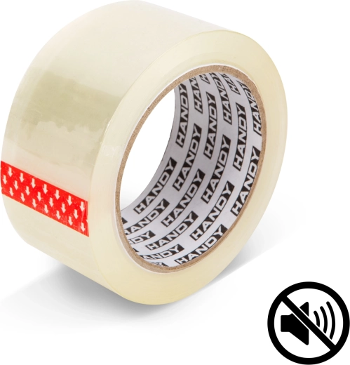 Bandă adezivă transparentă pentru ambalarea cutiilor, 66 m × 48 mm
