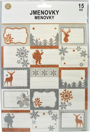 Etichete autocolante pentru cadouri de Crăciun SPARKYS