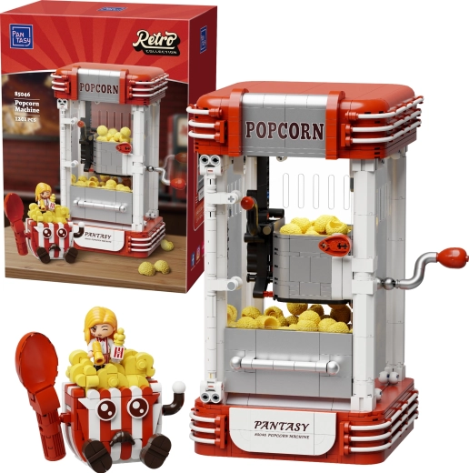 Pantasy set de construcție retro – mașină de popcorn