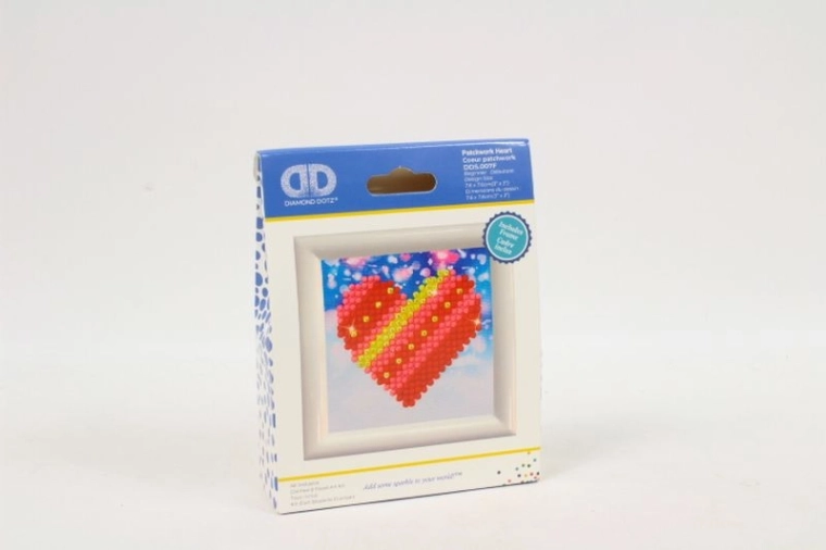 Diamond Dotz inimă patchwork – set pentru broderie cu diamante