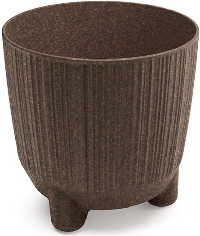 Ghiveci Ryfo N Eco Wood culoare cafea 12,6 cm