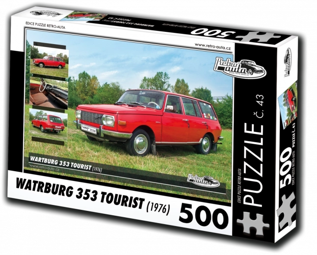 Puzzle Retro-Mașini Wartburg 353 Tourist 1976 500 piese