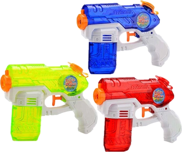 Pistol cu apă 18 cm assort (3 culori) - 1 bucată