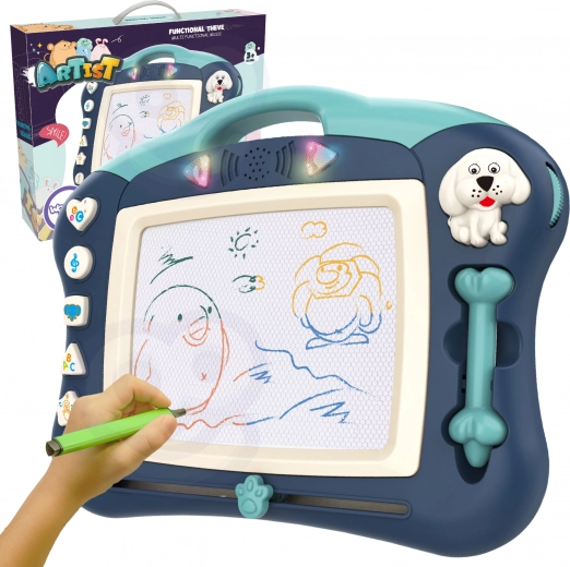 Tablă magnetică interactivă Woopie Znikopis albastră