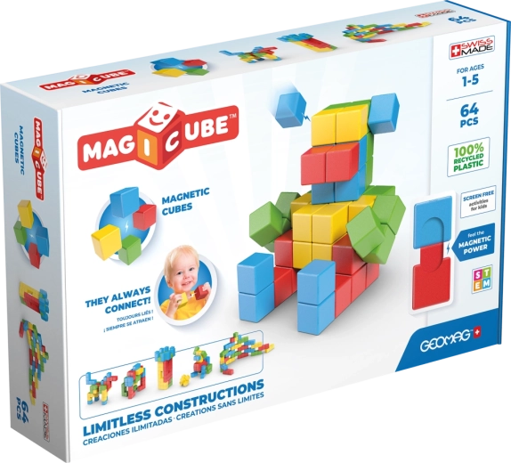 Geomag Magicube Creative 64 de piese