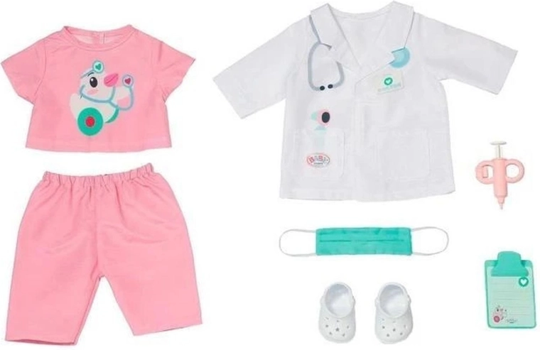 Ținută de doctor BABY born pentru păpușă de 43 cm