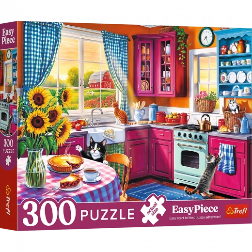 Puzzle 300 piese EasyPiece – Dimineață în bucătărie