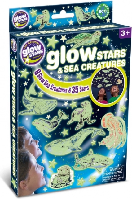 Autocolante de perete Brainstorm Stele strălucitoare și creaturi marine