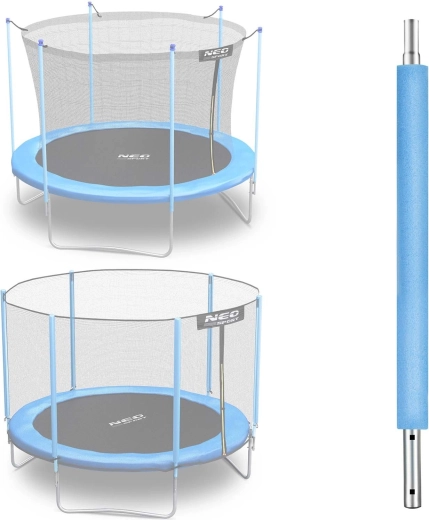 Neo-Sport stâlp inferior pentru trambulină 183 cm (6 ft) pentru plasă externă și internă, albastru - 1 bucată
