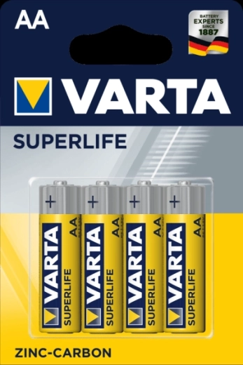 Varta Superlife AA baterii zinc-carbon 1,5 V, blister 4 buc