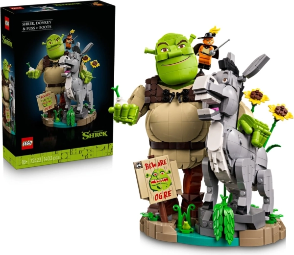 LEGO Shrek – Shrek, măgărușul și Motanul încălțat