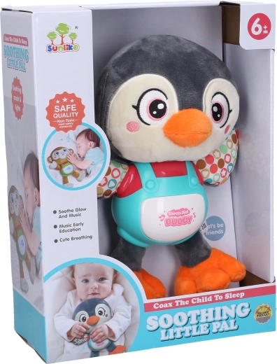 Pinguin care cântă și luminează 24 cm
