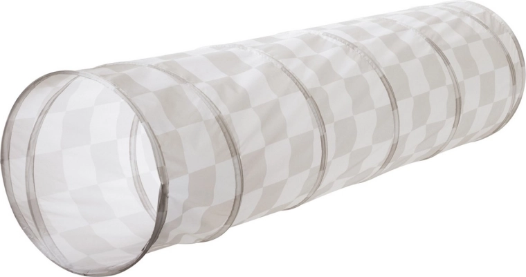 Tunel de joacă pentru copii 3 Sprouts recycled checkerboard beige