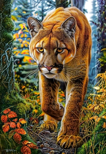 Puzzle Castorland Puma în Pădure 1500 Piese
