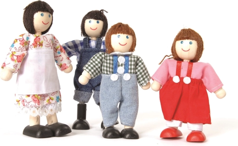 Tidlo familie de fermieri – figurine din lemn pentru fermă