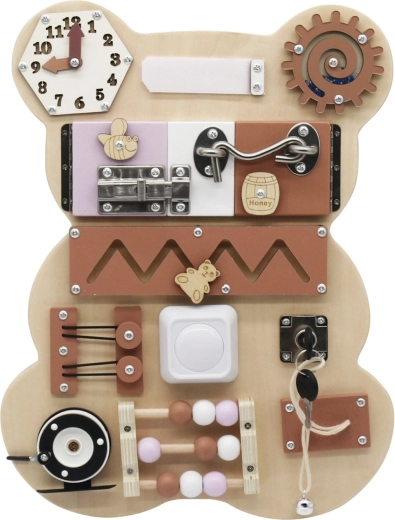 Tablă activă Montessori ursuleț 10 în 1 Baby Mix