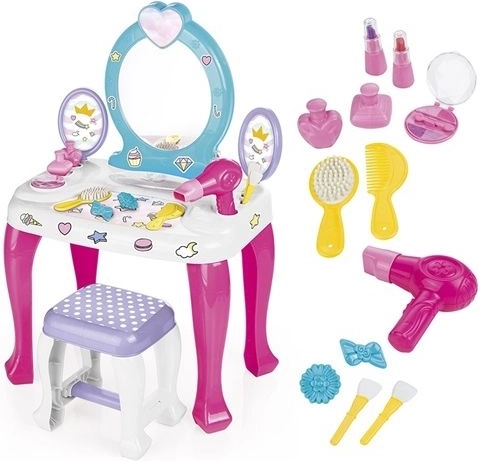 Toaletă pentru copii Dolu cu unicorn, cu scăunel și accesorii