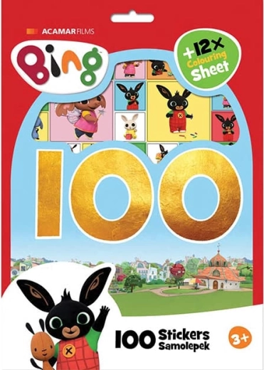 Set Bing de pagini de colorat cu autocolante (peste 100 buc.)