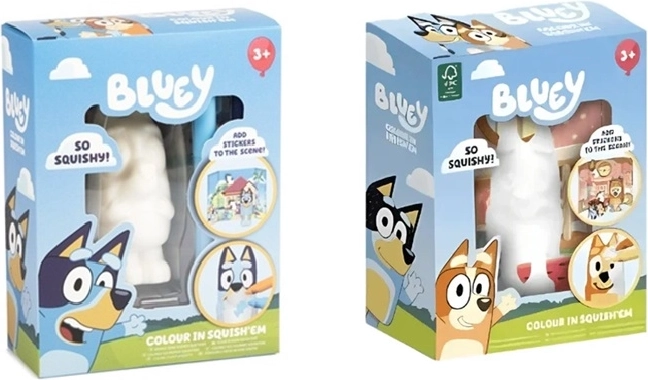 Bluey – figurină moale squishy de colorat