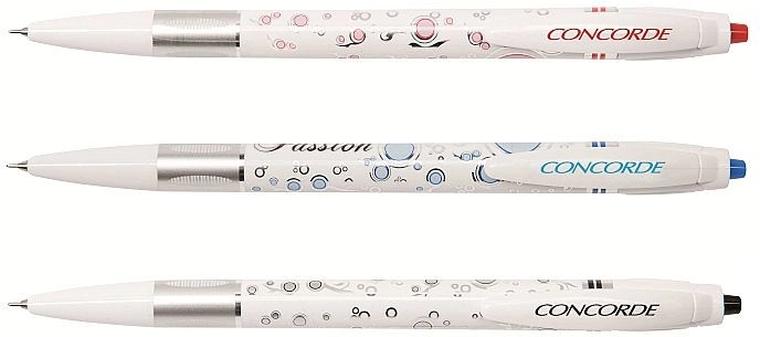 Pix cu bilă Concorde Pasiune cu vârf ac 0,6 mm – rezerve albastre