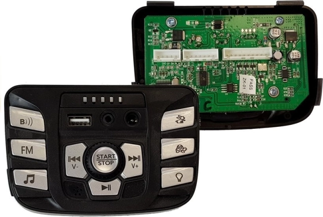 Panou de muzică pentru vehicul pe acumulator