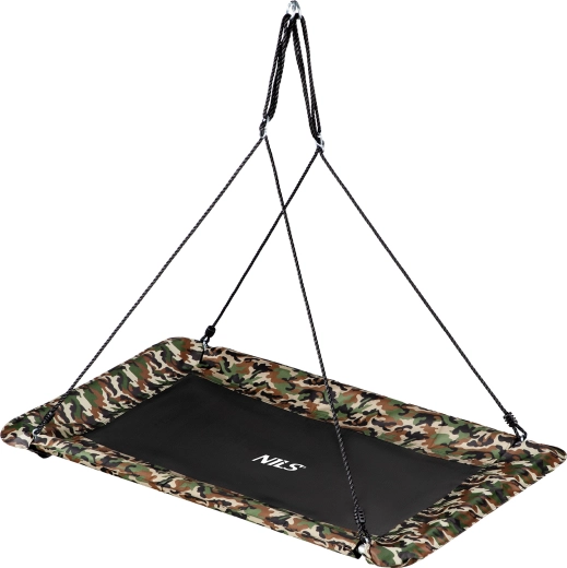 Leagăn dreptunghiular tip cuib de barză NILS Camp NB5043 camuflaj