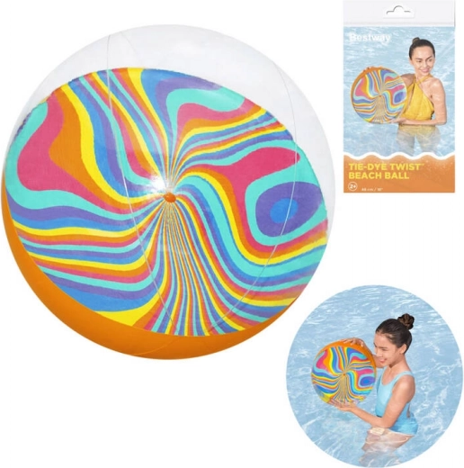 Bestway minge de plajă gonflabilă Tie-Dye Twist 46 cm