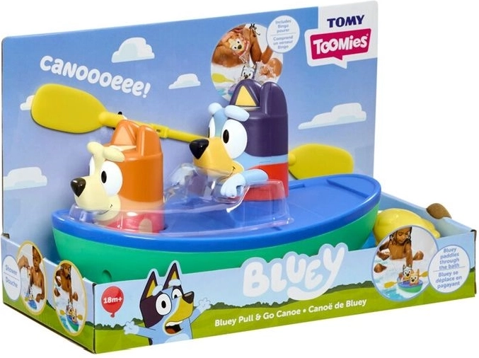 TOMY Toomies Bluey caiac cu vâsle pentru baie