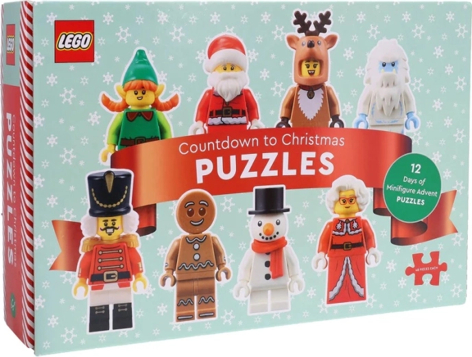 Calendar advent LEGO cu puzzle-uri 12 în 1