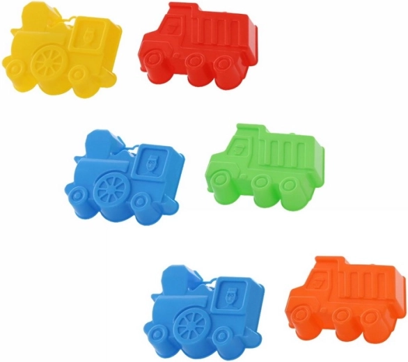 Forme de nisip – mașină și locomotivă (2 buc.)