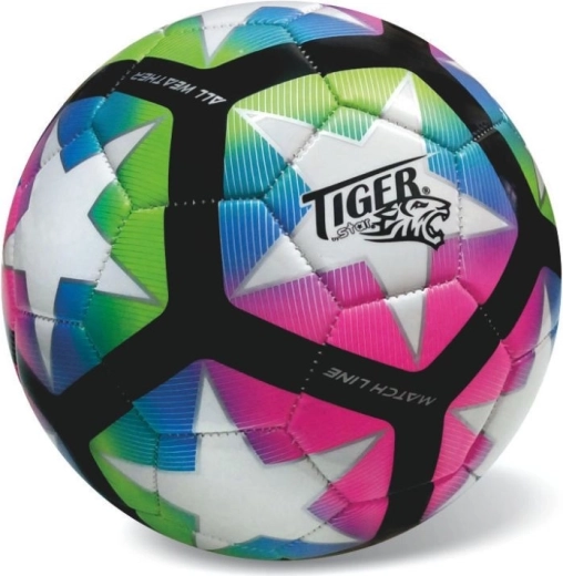 Minge de fotbal Match line fluo, multicolor, mărimea 5