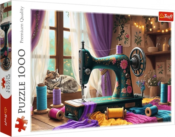 Puzzle 1000 piese – atelierul meu de croitorie Trefl