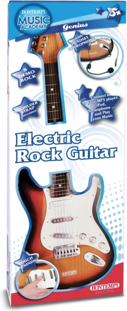 Chitară electrică rock cu microfon