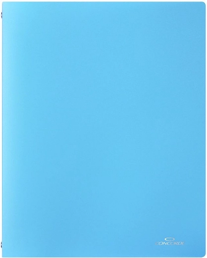 Biblioraft CONCORDE A4, albastru pastel, 4 inele
