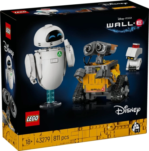 Lego disney pixar wall‑e și eve – set de construcție pentru adulți (811 piese)