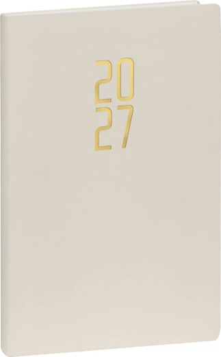 Agenda săptămânală Notique Ponza 2027, crem, 15 × 21 cm