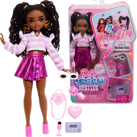 barbie dream besties brooklyn – păpușă fashion cu accesorii