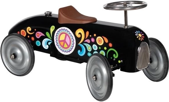 Trotinetă de curse în stilul anilor ’60, neagră